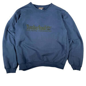 Timberland Navy Embroidered  Vintage Sweatshirt